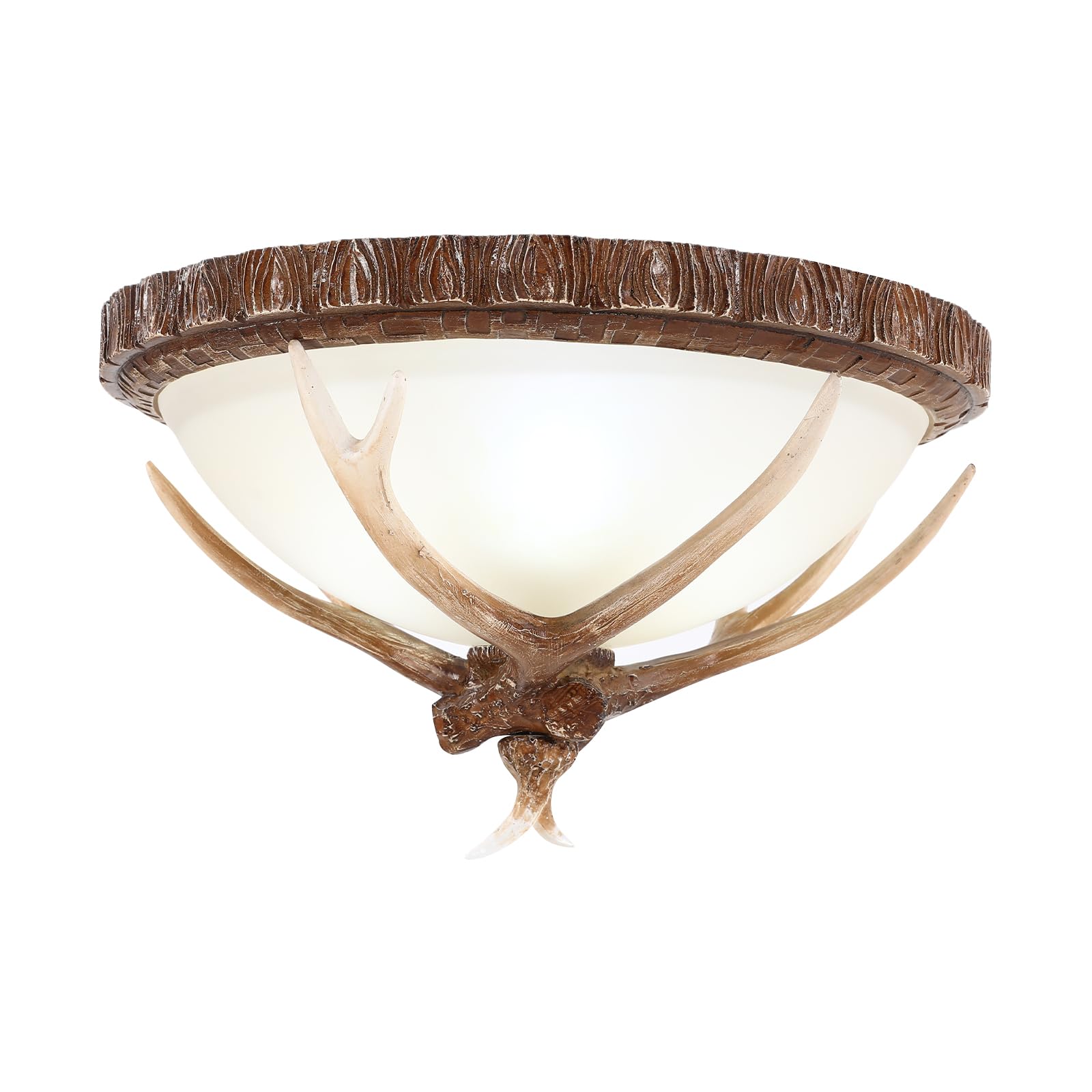 E27 3-flammig dimmbar Glas Resin Deckenleuchte Deckenlampe 42cm