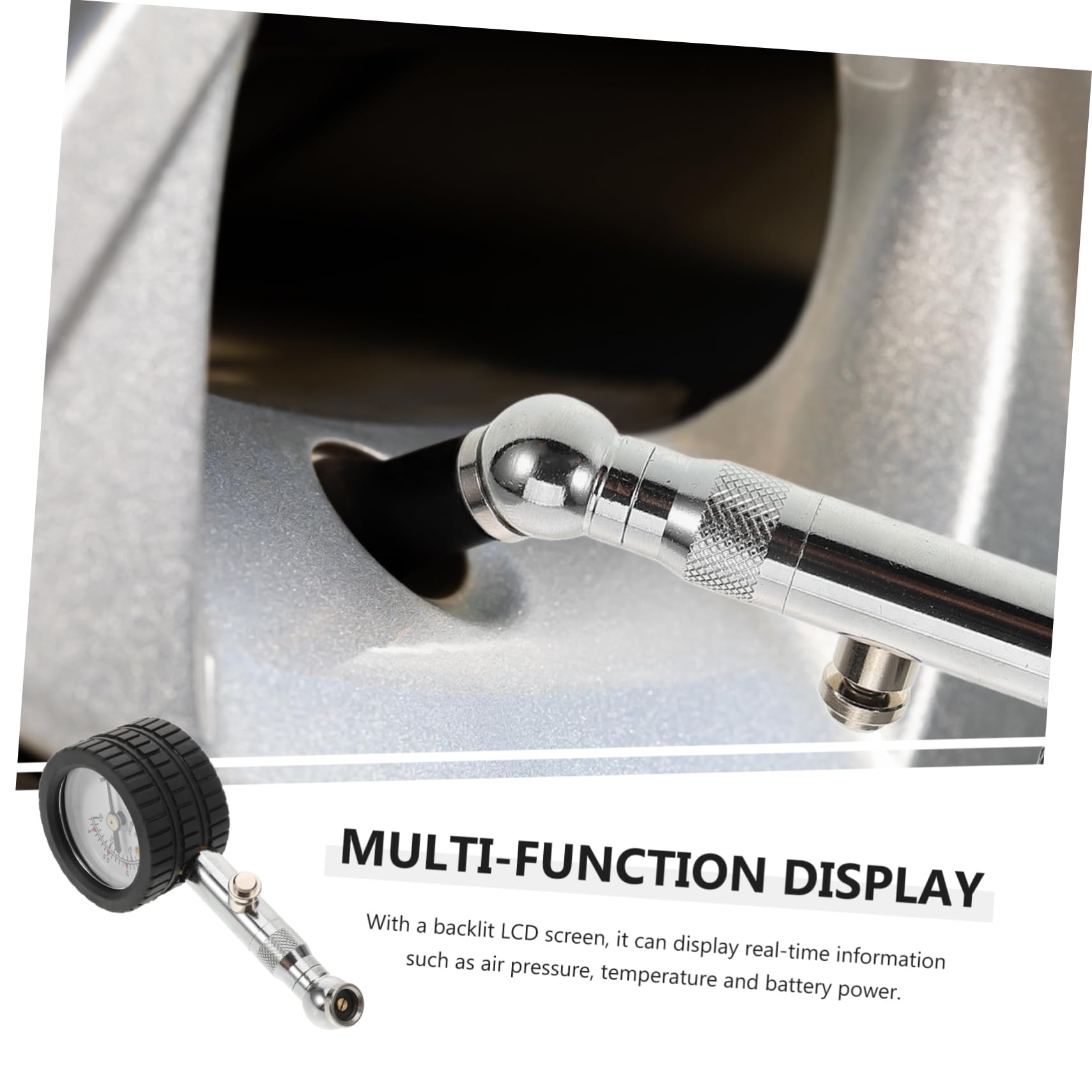 Artibetter 4pezzi Misuratore Di Pressione Pneumatici Digitale Per Auto Manometro Durevole Con Display Multifunzionale e Design Intuitivo Per Controllo Pressione Reale Psi