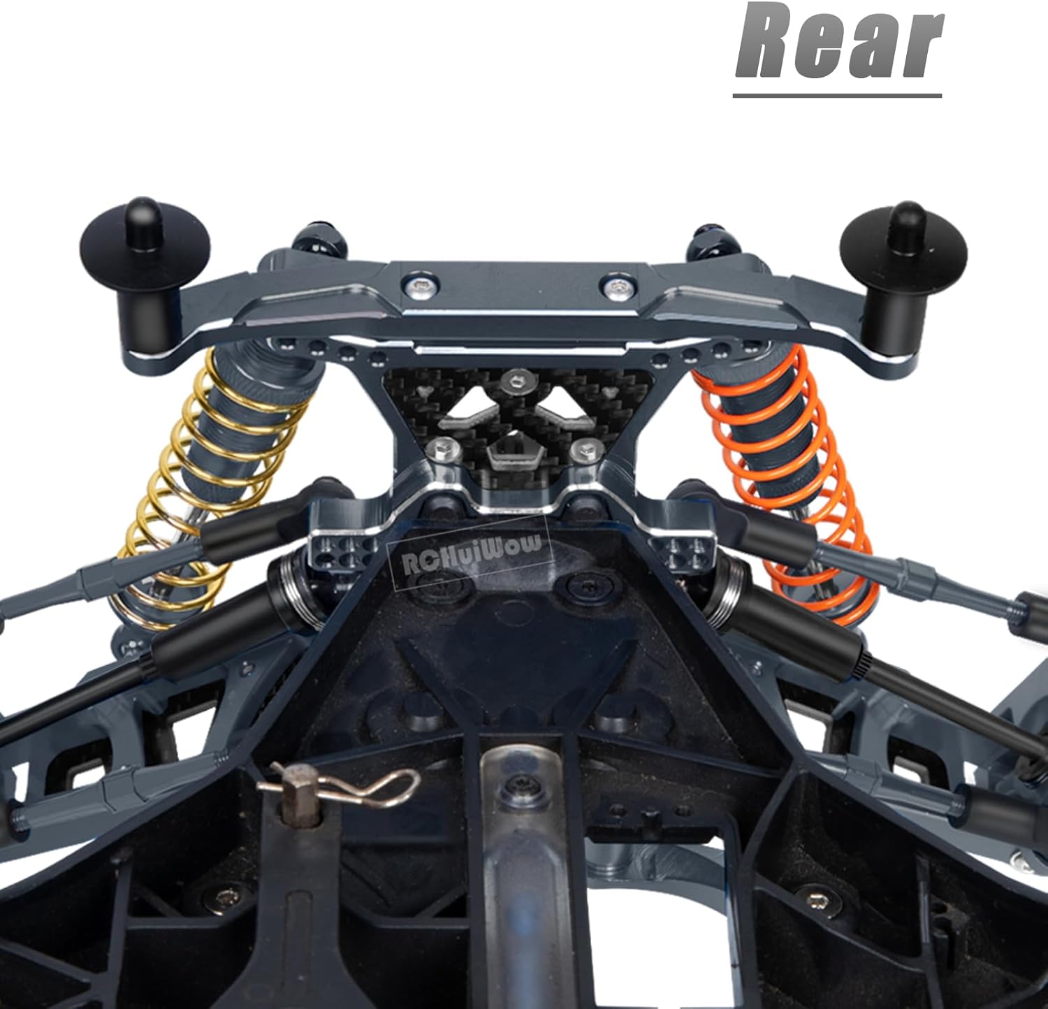 RC Body Mount Upgrades Part for 1/10 Slash 4x4/Slash 4x4 VXL,Alloy Aluinum Body Mount Body Post,Replace #6815R,Titanium