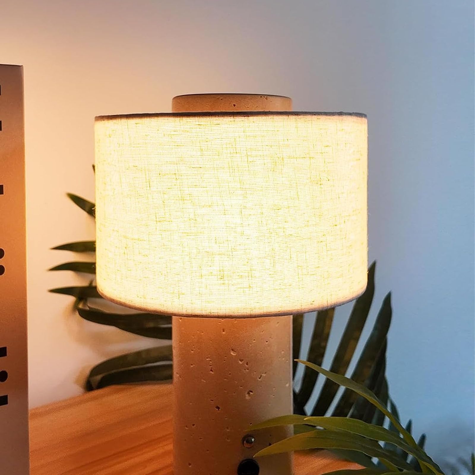 Amazon.co.jp : 大理石テーブルランプ、充電式10インチストーン