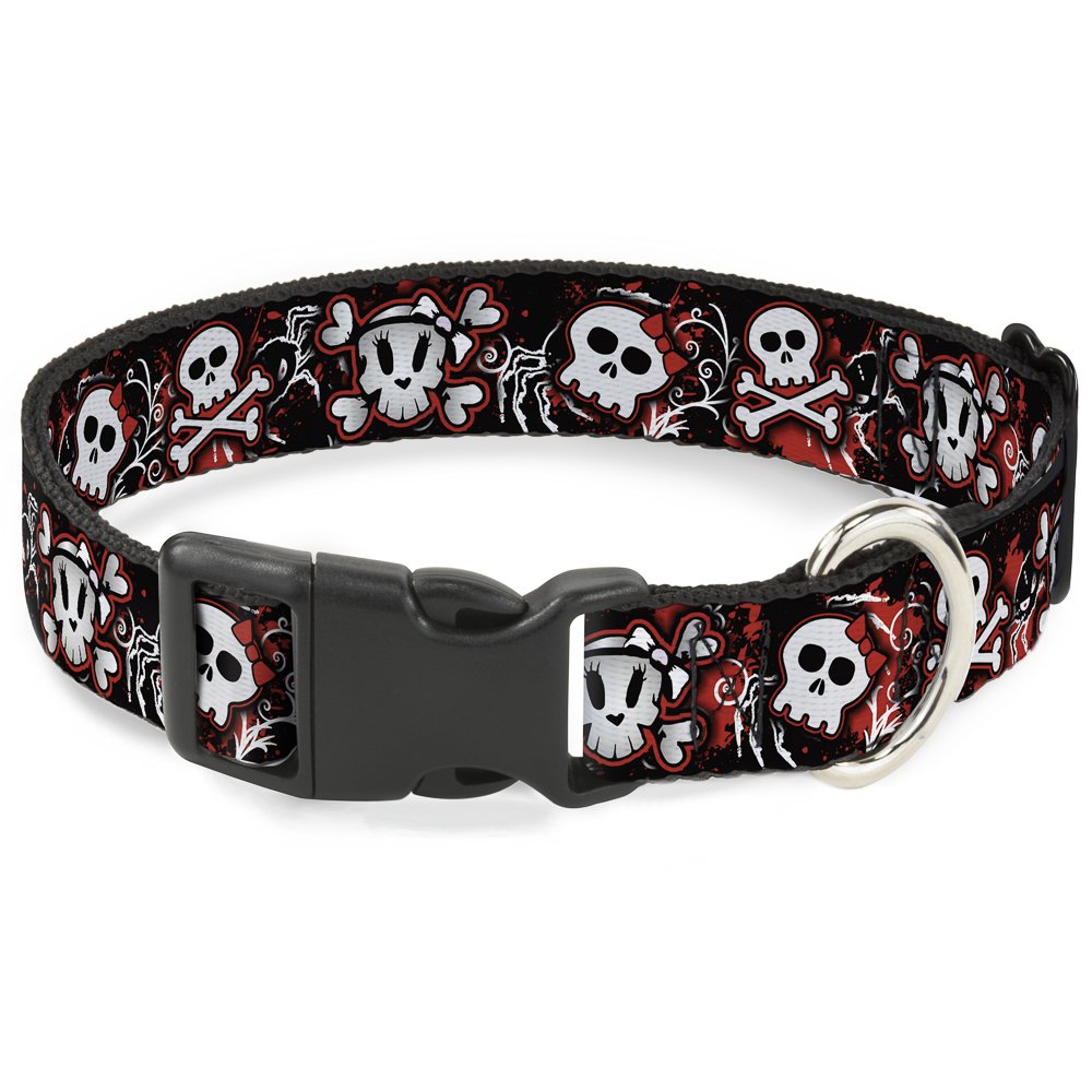 Collier crânes Buckle Down au design soigné et finitions graphiques nettes