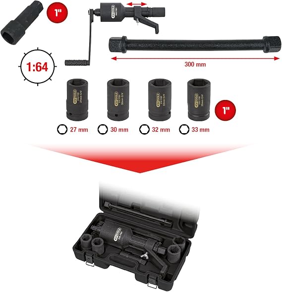 Universal torque multiplier, 7 pcs