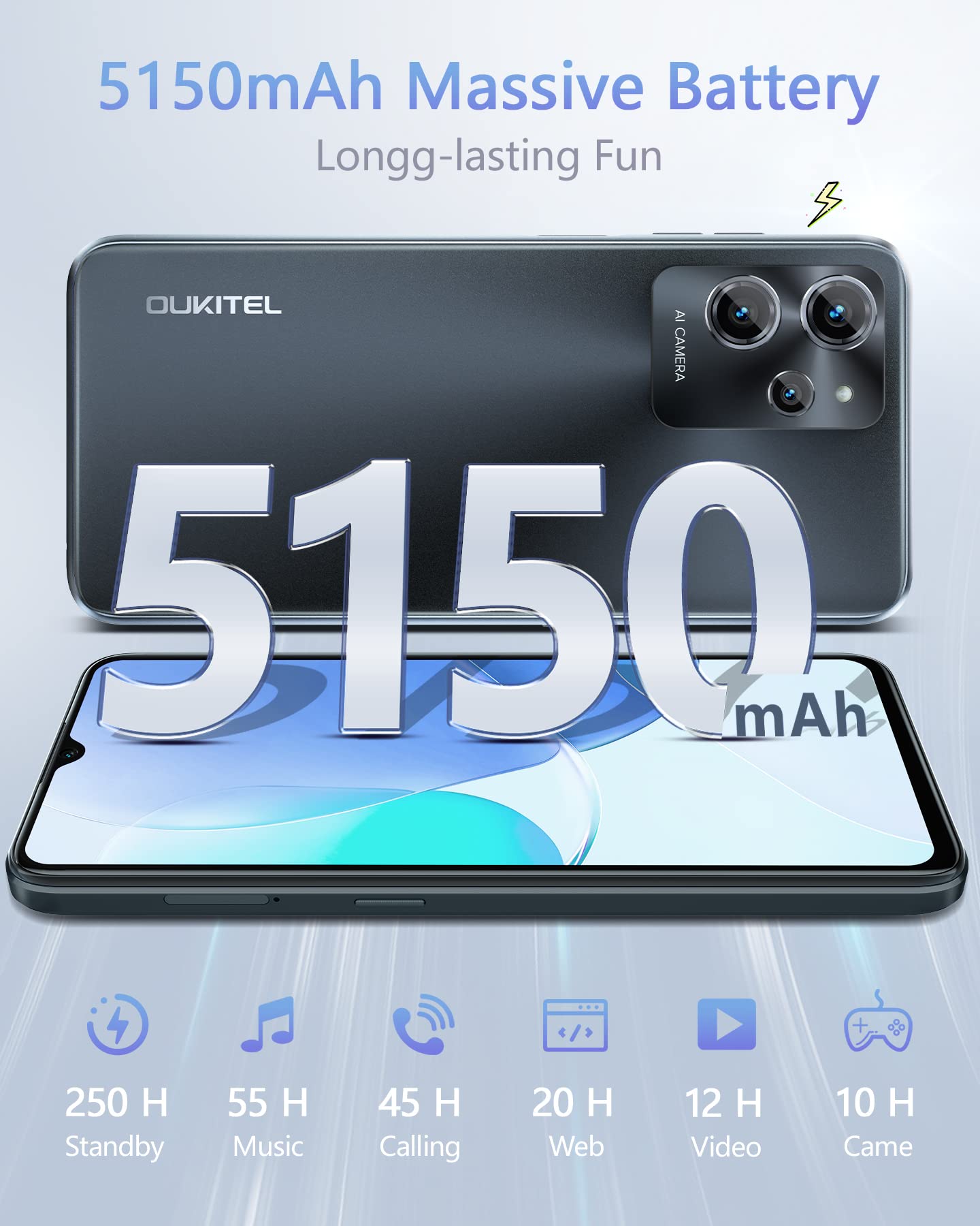 Amazon | OUKITEL C32 PRO SIMフリースマートフォン 本体 16GB RAM+