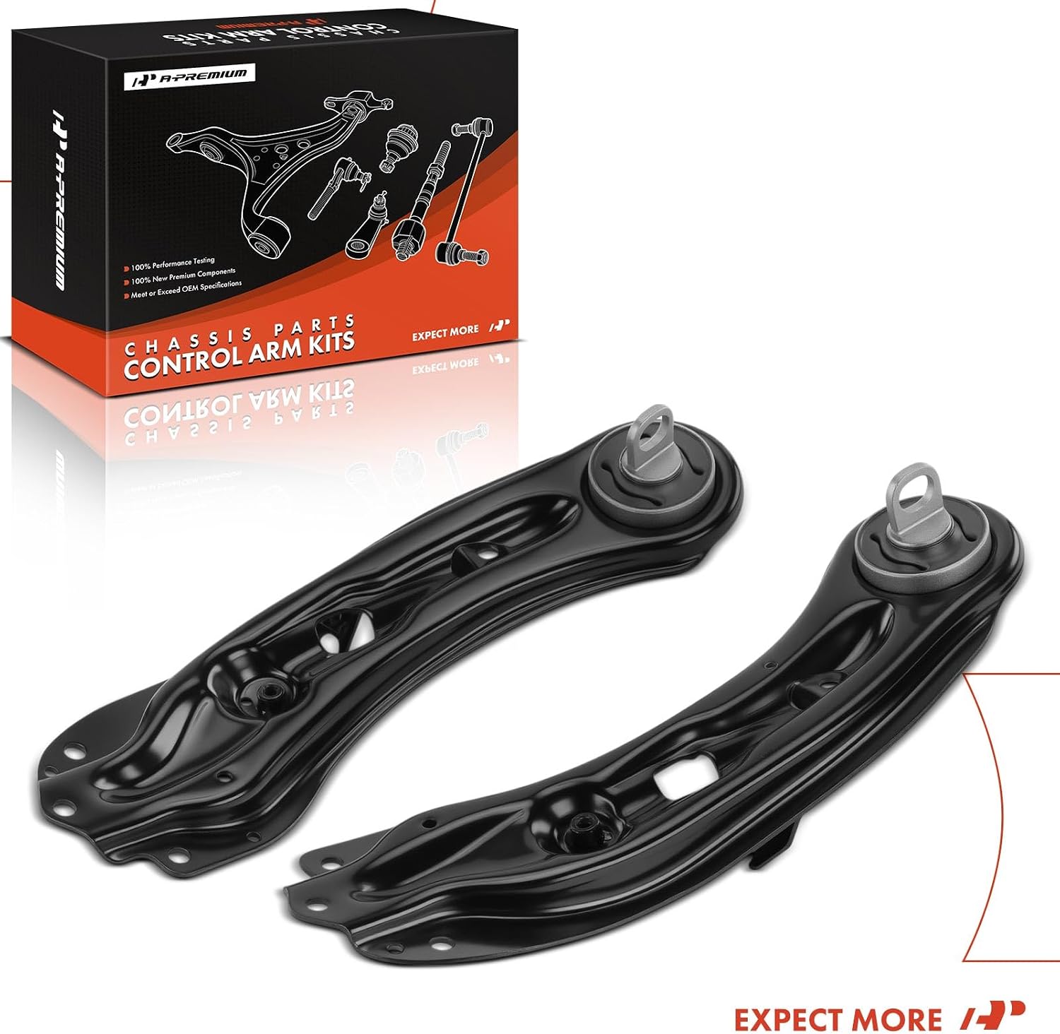 A-Premium 2 x Rear Suspension Trailing Arm, Compatible with Dodge Journey 2009-2020, Avenger 2008-2014 & Chrysler 200 2011-2014, Sebring 2007-2010