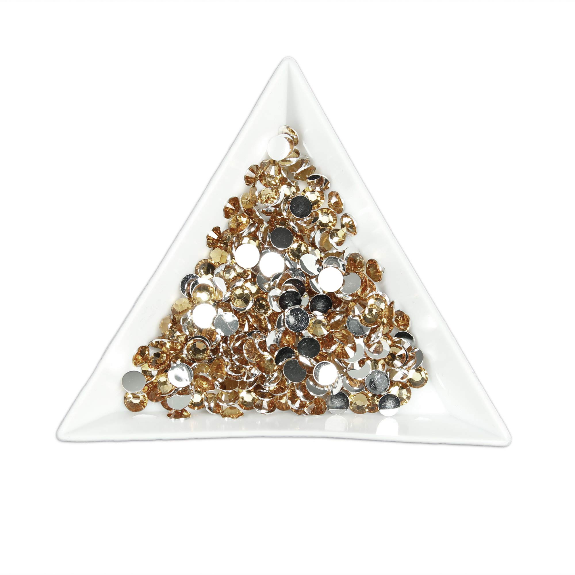 Bad Ass Beauty Burnt Orange 1000Pcs 3Mm Flat Back Resin Rhinestones Bling Crystal Diamantes For Nail Art & Craft (3Mm, )