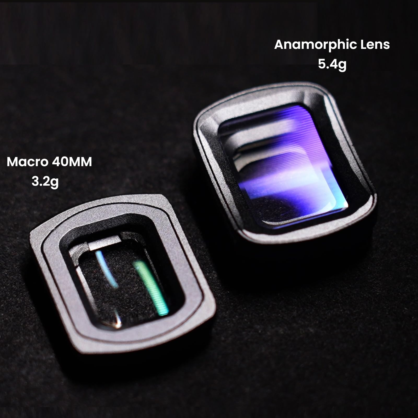 Skyreat Osmo Pocket 3 Makro & 1.17X Anamorphotische Objektiv,Widescreen Cinematic Blue Flare und Makro Linsen für Nahaufnahmen Magnetische Filter Kit für DJI Osmo Pocket 3 Kamera Zubehör