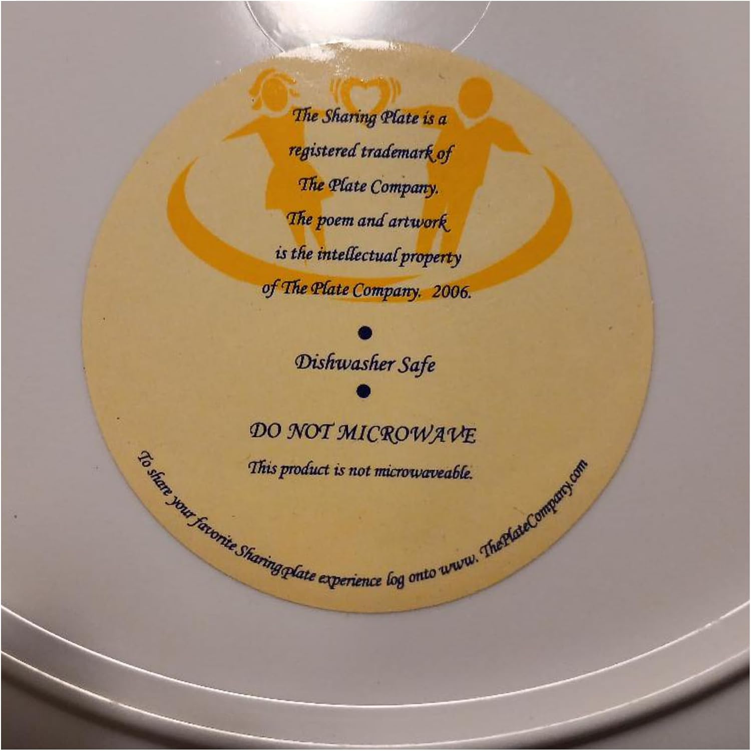 Rhinestone Genie The Sharing Plate - Make Mealtime Memorable, Share Feelings, Thoughts, and Gratitudes With Family and Friends