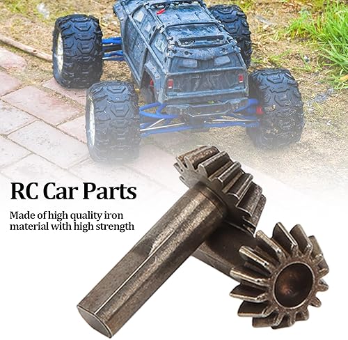 Miniatura 2 de 2 unids RC engranaje cónico, hierro cónico engranaje RC piezas de coche para WLtoys 1/10 104001 RC Car Crawler