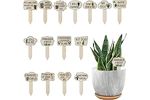 15PCS Decorative Plant Markers With a Funny Twist