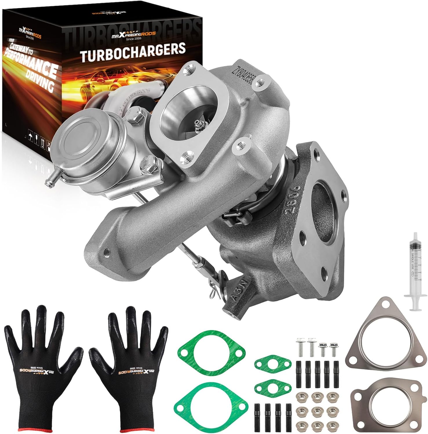 maXpeedingrods Turbo Turbocharger TF035HL8 for Nissan Juke S/SL/SV/Nismo/Nismo RS 2010-2014, Nismo RS 1.6L Gas MR16DDT 2015-2017, 49335-01800 49335-00850 14411-1KC1B, Basic VL Series