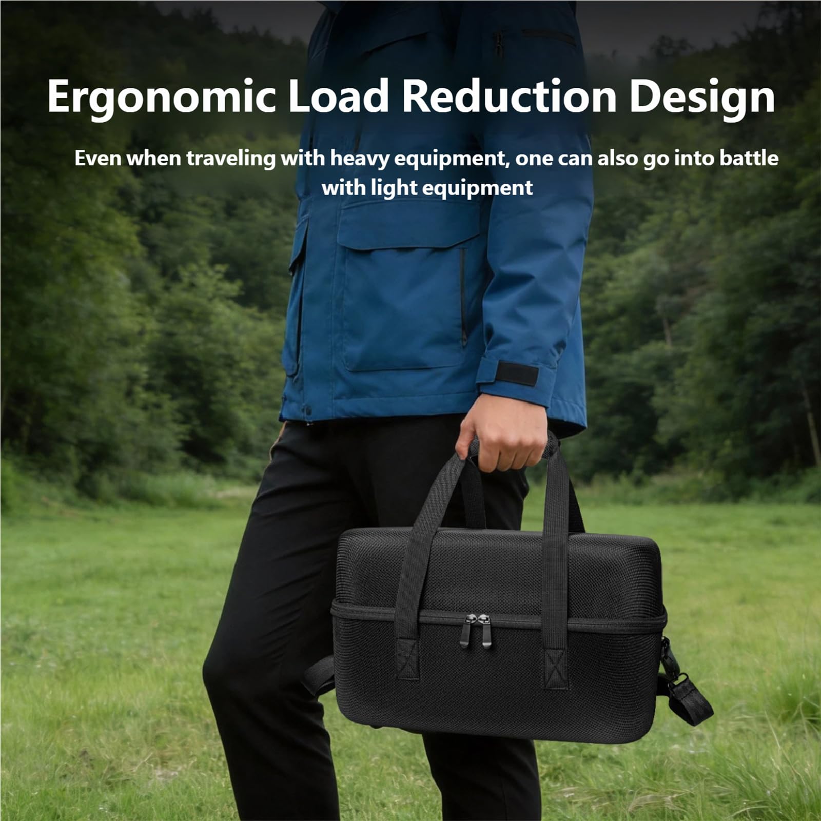 Organizer Tasche für Power 1000 Miniatur Gadgets Tasche Schlanke Eva Außenseite mit verstärkten Ecken und geräumigem Innenraum Permanente Eva Batterie Aufbewahrungsbox