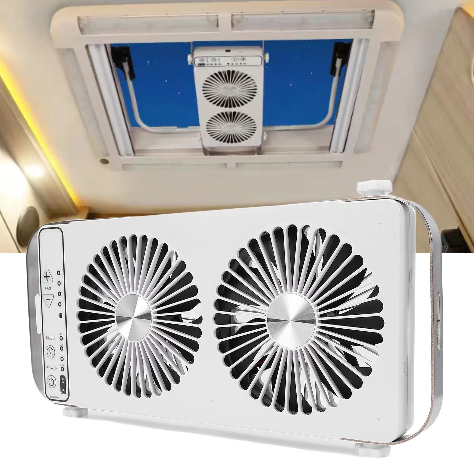 Amazon.co.jp: TOPINCN ルーフベントファン RV 換気扇 車中泊用 12V 4