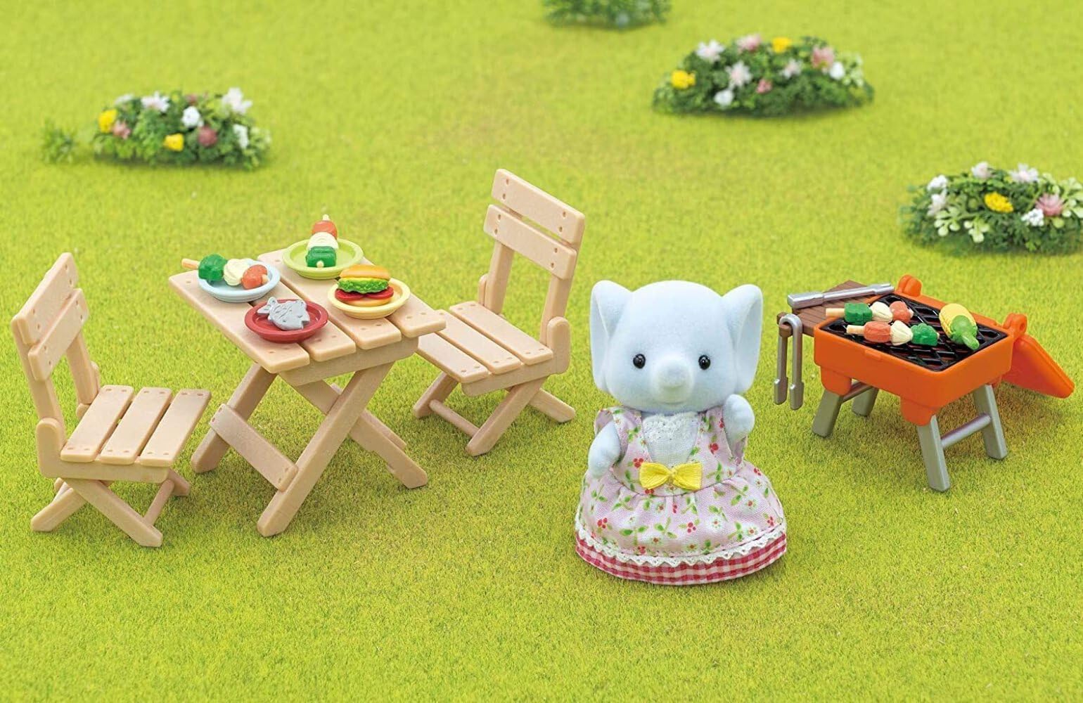 Sylvanian Families 5640 Set barbacoa de Miriam Elefante - Casa de muñecas