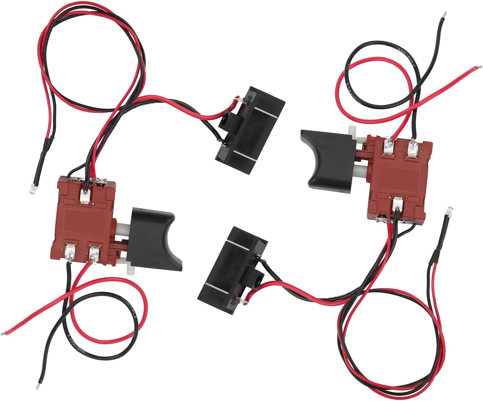 Saw Switch, Speed Control Switch Stepless Speed Regulation Trigger Switch with Light, for Lithium Electric Saber Saw Rechargeable Reciprocating Saw, 12V 21V Universal Application
