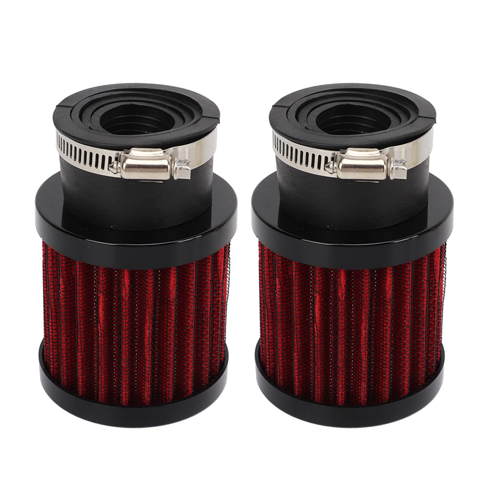 Aramox 2Pcs Motorcycle Air Filter Cleaner 28‑48mm Universal