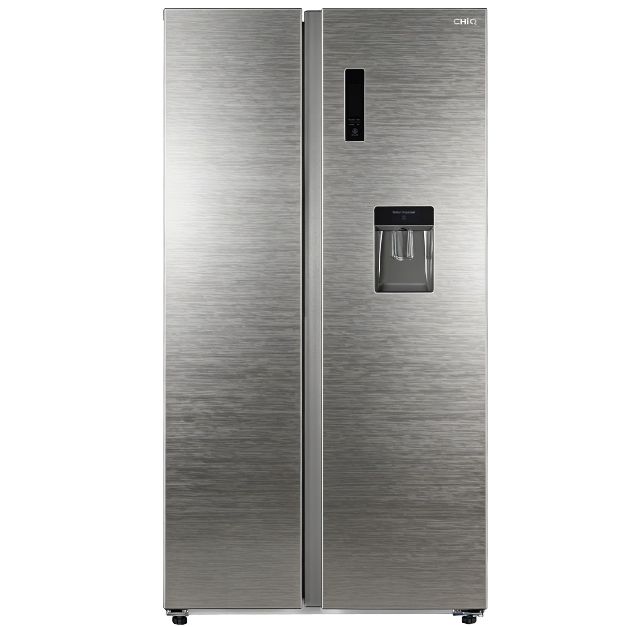 CHIQ Side By Side Kühlschrank, 562L | 177 cm Hoch, 91 cm Breit | Total No Frost, Kühlschrank mit Wasserspender | -32 °C Schnellgefrieren, ECO-mode, LED-Touch-Bedienfeld, Multi Air Flow, 39 db