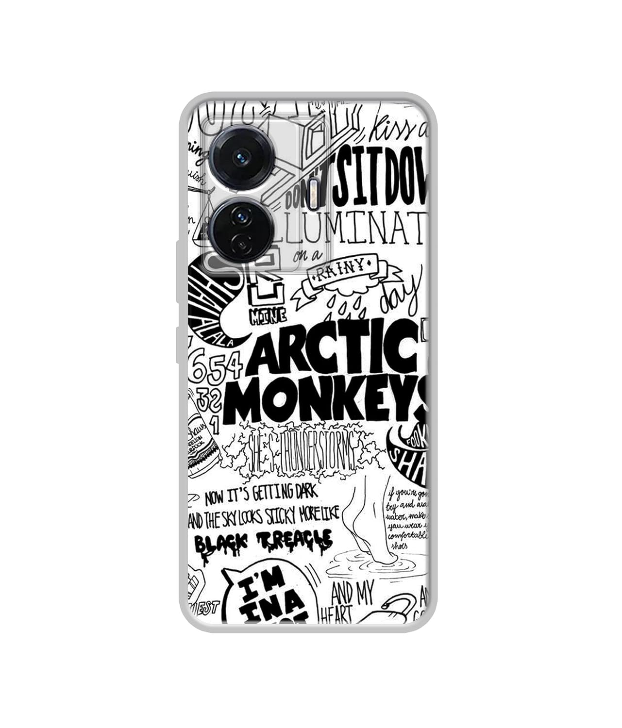 Arctic Monkeys Pattern Design Printed Silicon Soft TPU Back Case Cover for Vivo T1 Pro 5G