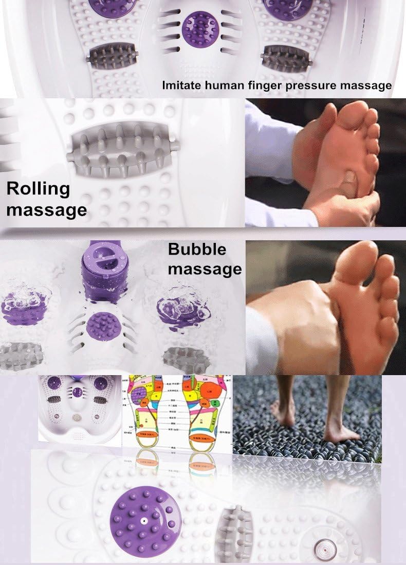 Kendal All in one Large Foot spa Bath Massager with Rolling Massage, Heat, HF Vibration, O2 Bubbles, Digital time and Temperature Control LED Display FBD720