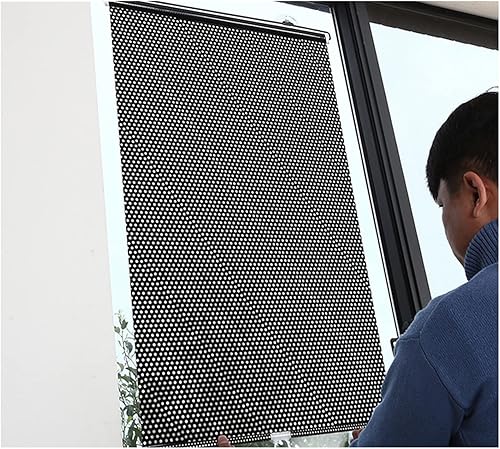 Persianas enrollables opacas sin taladrar, persianas enrollables portátiles con ventosas, no requiere perforación, ventana de balcón, pantalla de