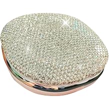 Retainer Case, Mouth Guard Case with Mirror Compatible with Invisalign, Night Guard Box Orthodontic Retainer Box Magnetic Denture Holder White