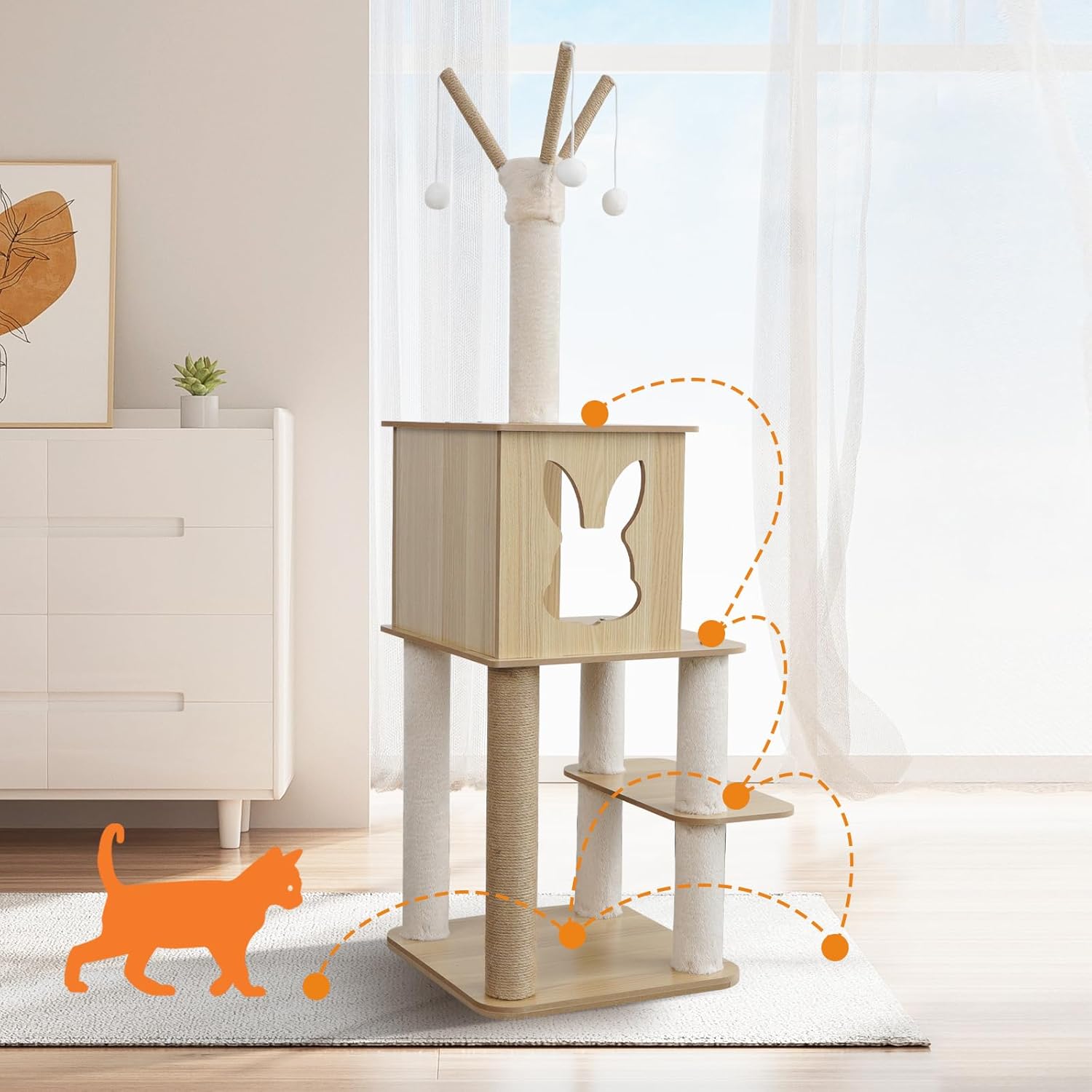 review Modern Cat Tree, 47.2