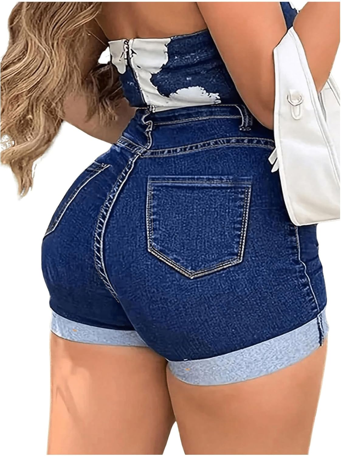 [DRYROSE] ★ WING WAFFLE SHORTS nkd-stonewash-v-scrunch-shorts