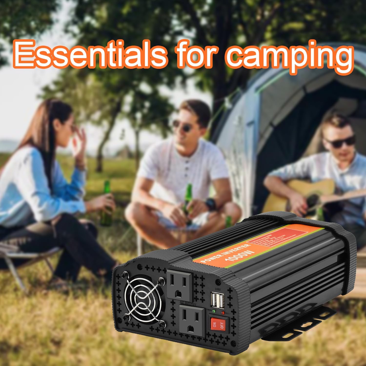 1000 Watt Power Inverter dc to ac 12V to 110V Converter Charger for car RV (1000W)