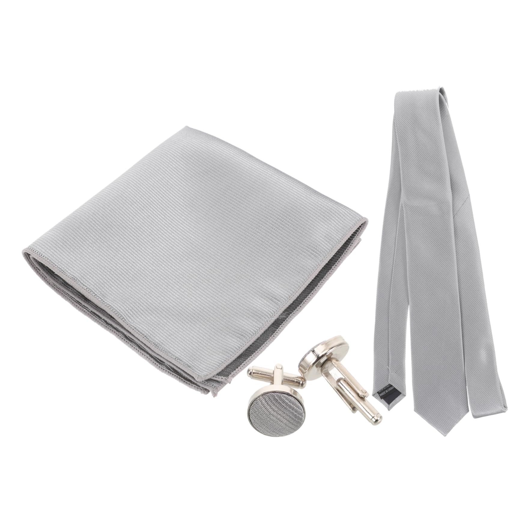 PACKOVE corbata decorativa abrazaderas clip de corbata Accesorios de disfraces s de hombre pañuelo accesorios hombre gemelos antiguos para marido Metal Grey