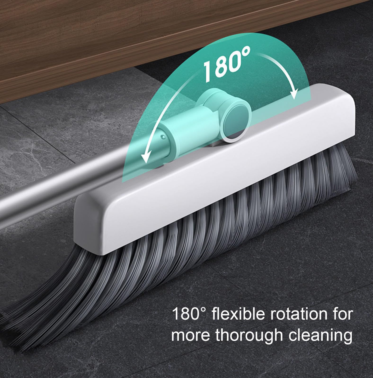Juego de Escoba con Recogedor, Escoba en ángulo con Recogedor, Escoba y Recogedor con Cepillo de Plástico para Limpieza de Pisos de Cocina, Baño y Sala de Estar