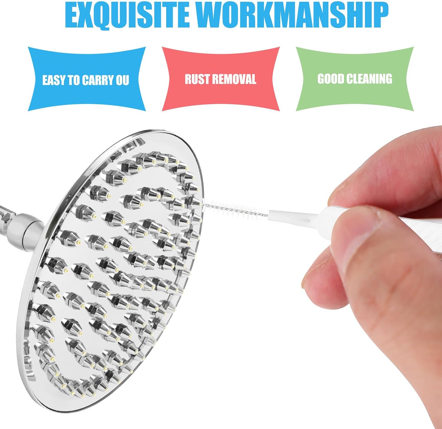 Multifunctional Small Hole Cleaning Brush 80pcs Plastic Shower image 4
