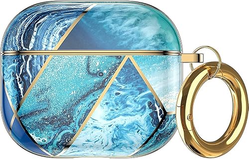 SaharaCase - Funda y kit de mármol para Apple AirPods 3 (3 generación 2021) Robusto Protección de cuerpo completo, agarre antideslizante, delgado