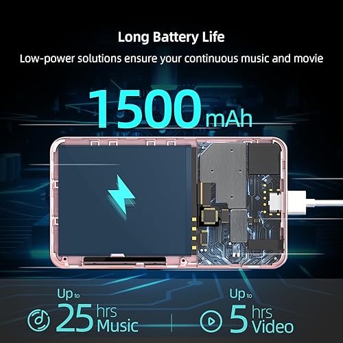 Miniatura 7 de Reproductor MP3 de 80 GB con Bluetooth y WiFi, reproductor MP3 MP4 con Spotify, Spotify Kids, reproductor de música de 4 pulgadas con Pandora,