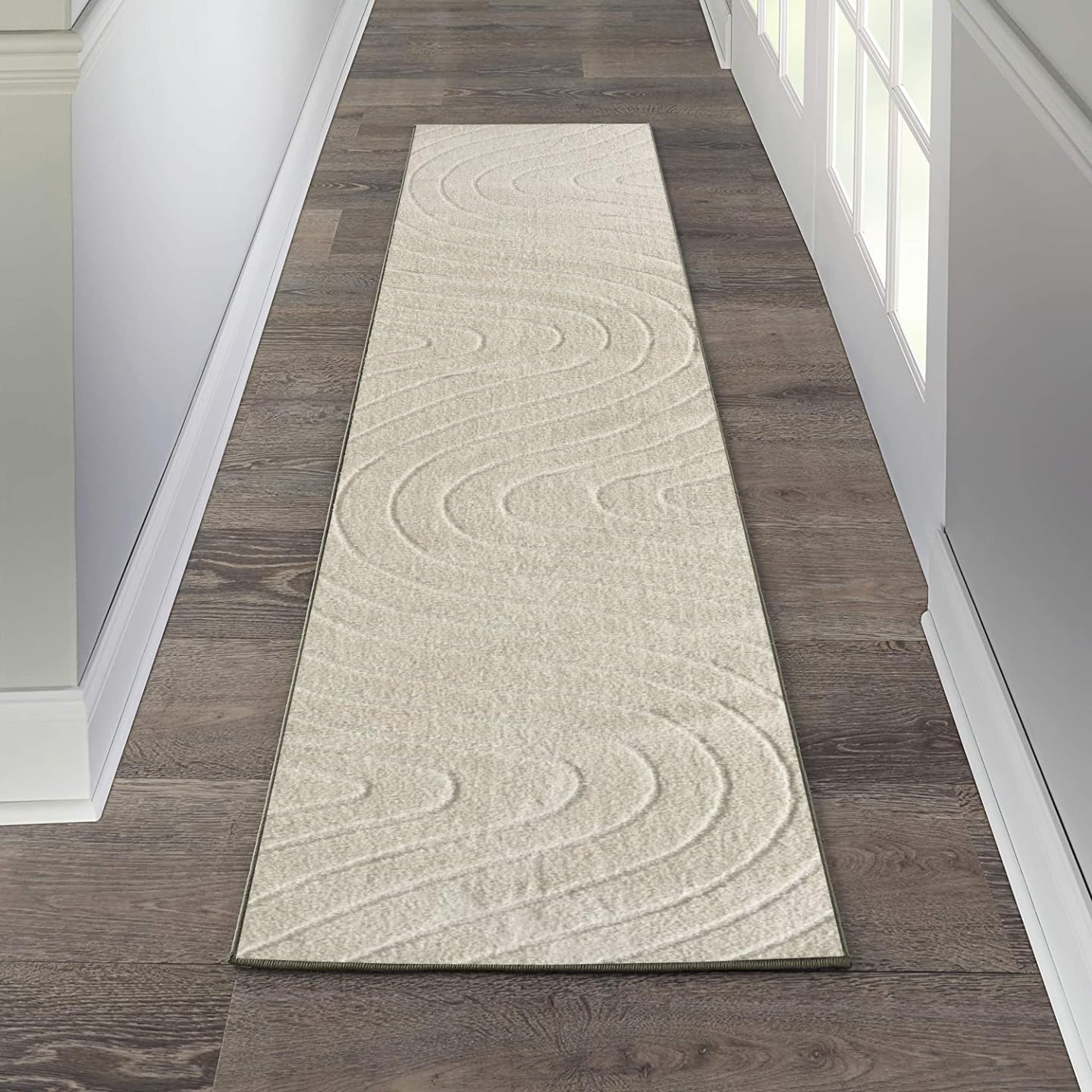 View 1 of *** used, dirty **
LUXE WEAVERS Modern Geometric Wave Cream 2x8 Area Rug