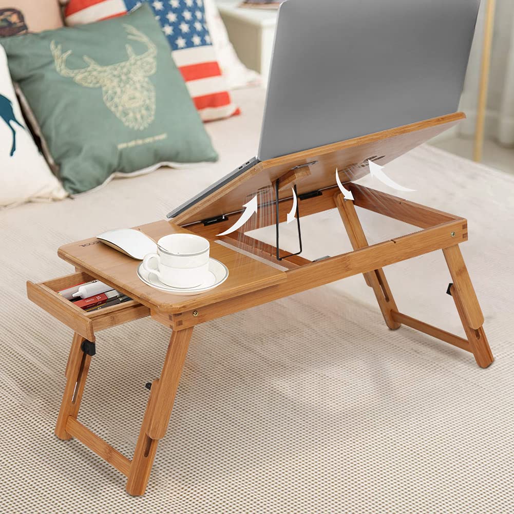 Folding Laptop Desks,Portable Computer Table with Ventilation Holes