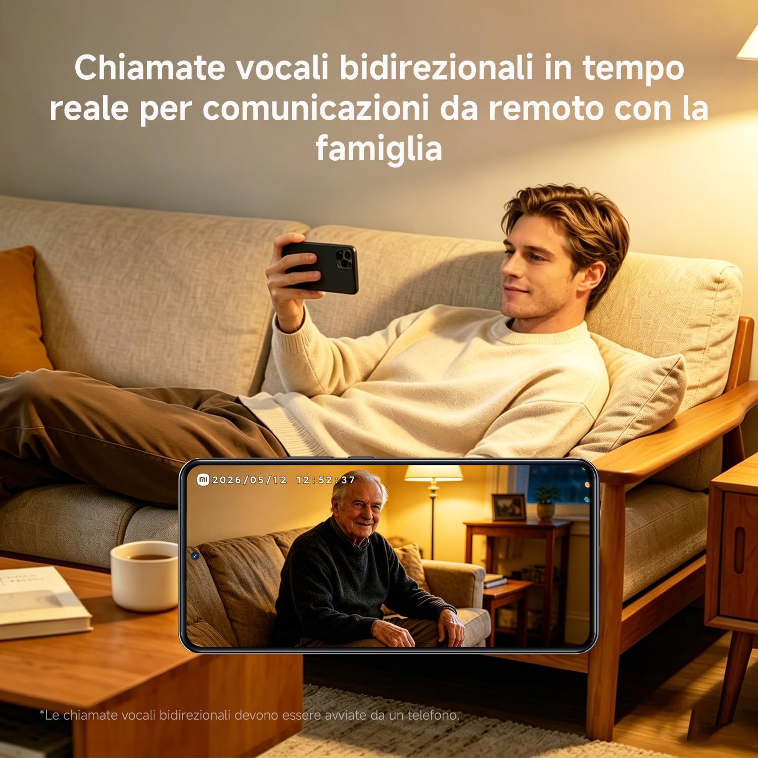 XIAOMI Smart Camera C301 (Videocamera di sorveglianza), risoluzione 2K, protezione privacy, visione notturna a colori, visione completa a 360°, rilvamento delle persone, audio bi-direzionale