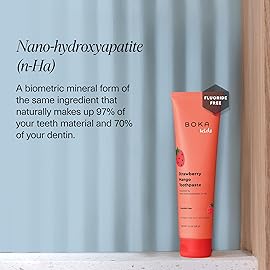 Boka Fluoride Free Toothpaste Nano Hydroxyapatite Toothpaste - Strawberry Mango Flavor, 1.3 oz 2pk US Manufactured