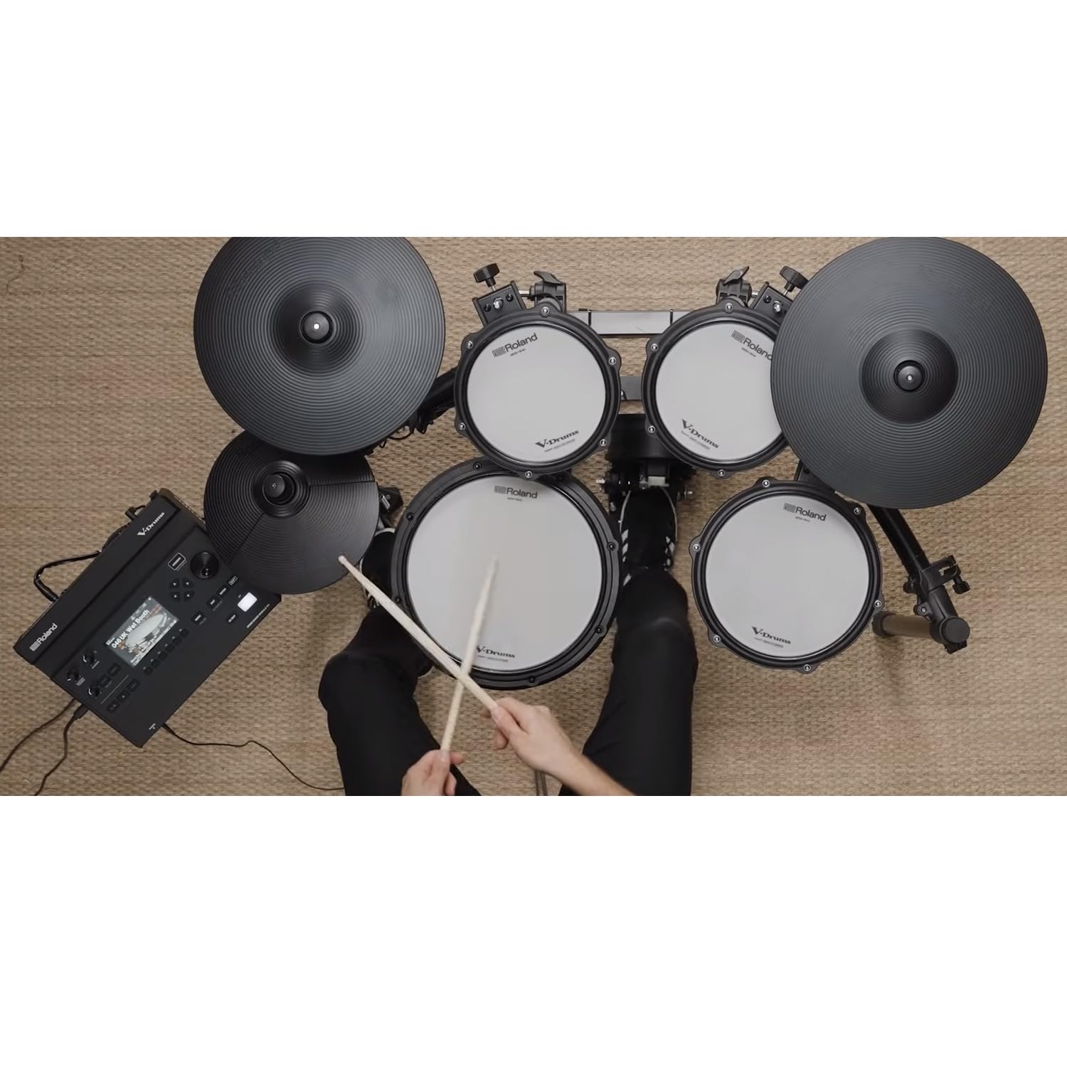Roland TD313 E-Drum elektronisches Schlagzeug mit keepdrum Zubehör-Set