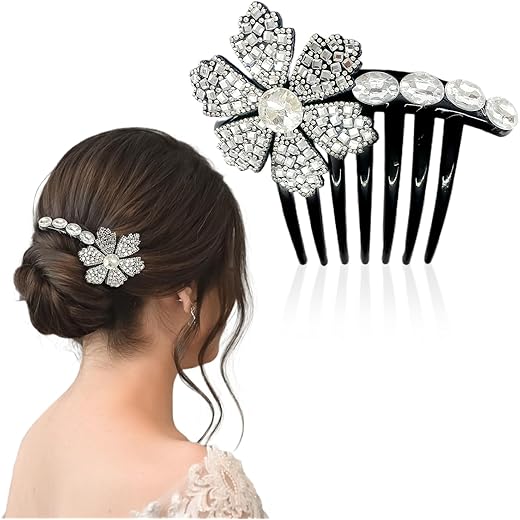 Flower Design Hair Comb 1PCS