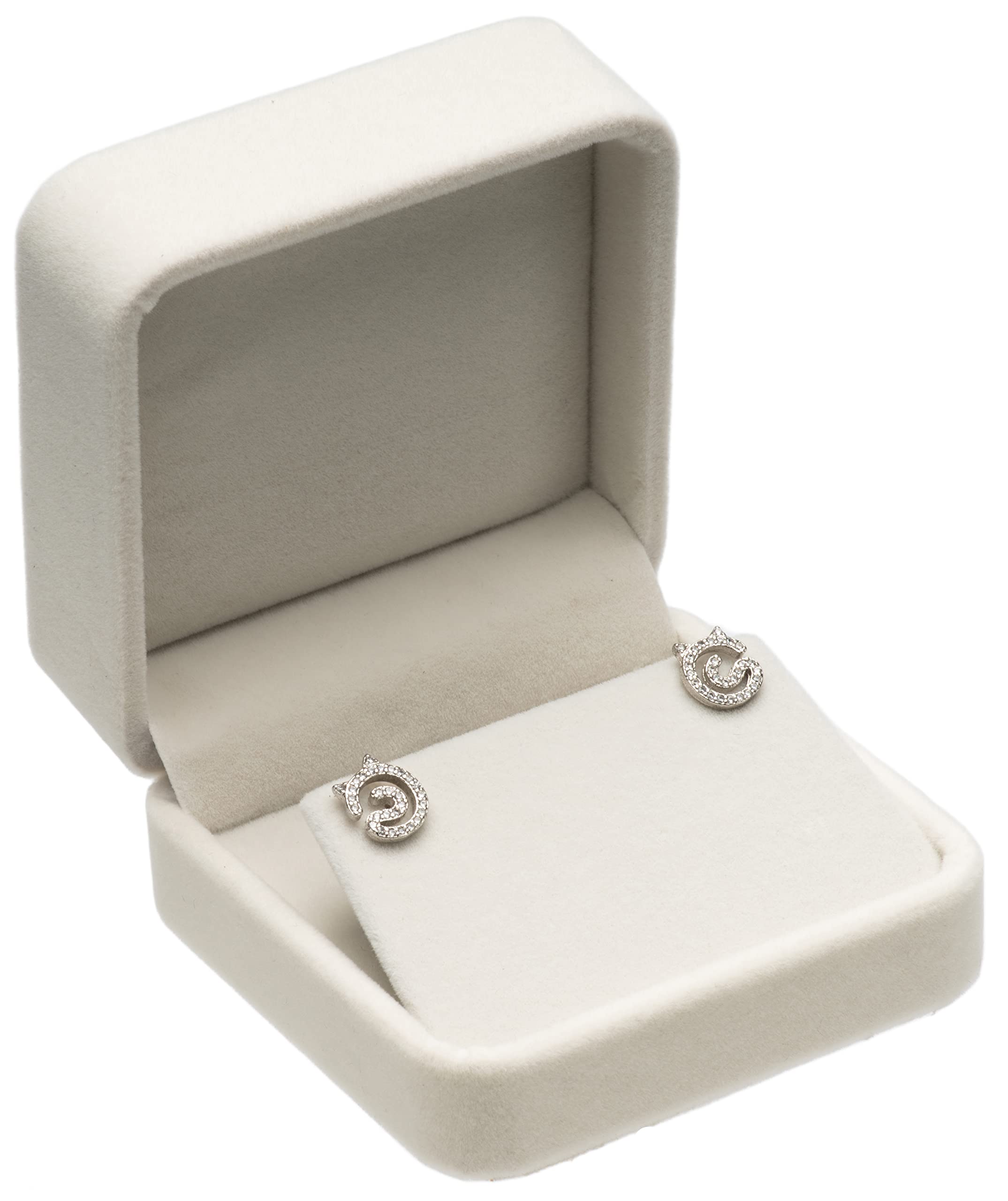 Amazon.com: Giftop Velvet Earring Gift Boxes Jewelry Box (White