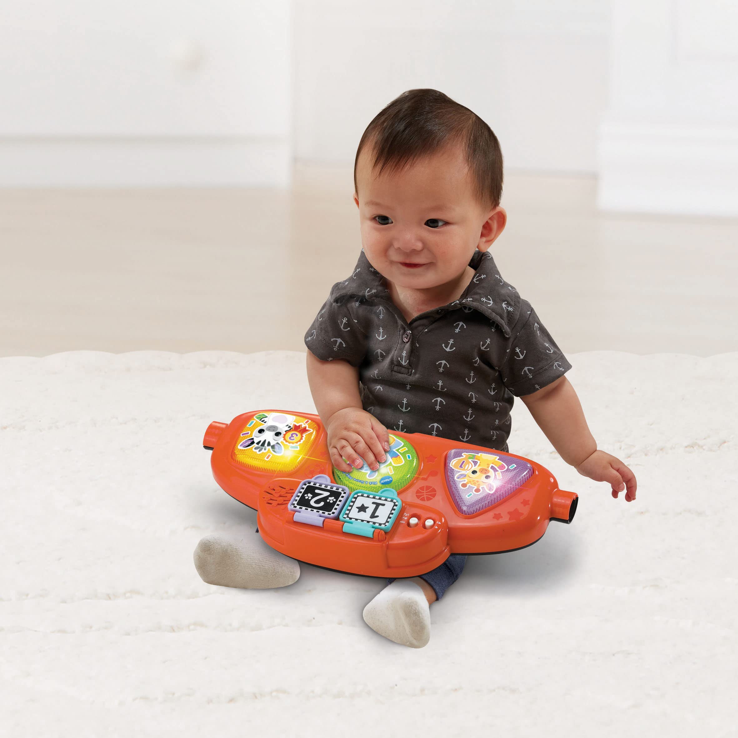 VTech-Baby Alfombra de gimnasio Selva divertida | Manta de actividades para bebés +0 meses | Versión ESP | Multicolor