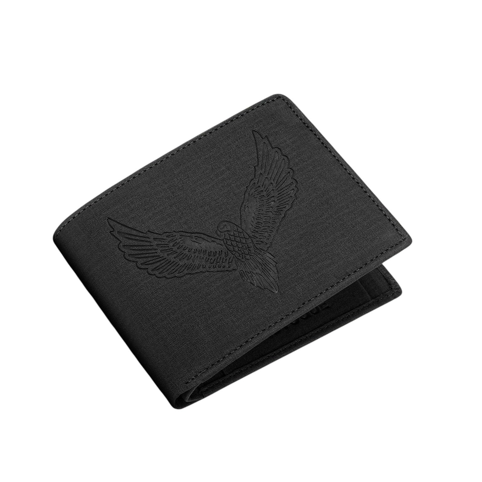 Egle Printed Wallet for Men Two Fold (Black)-image-24