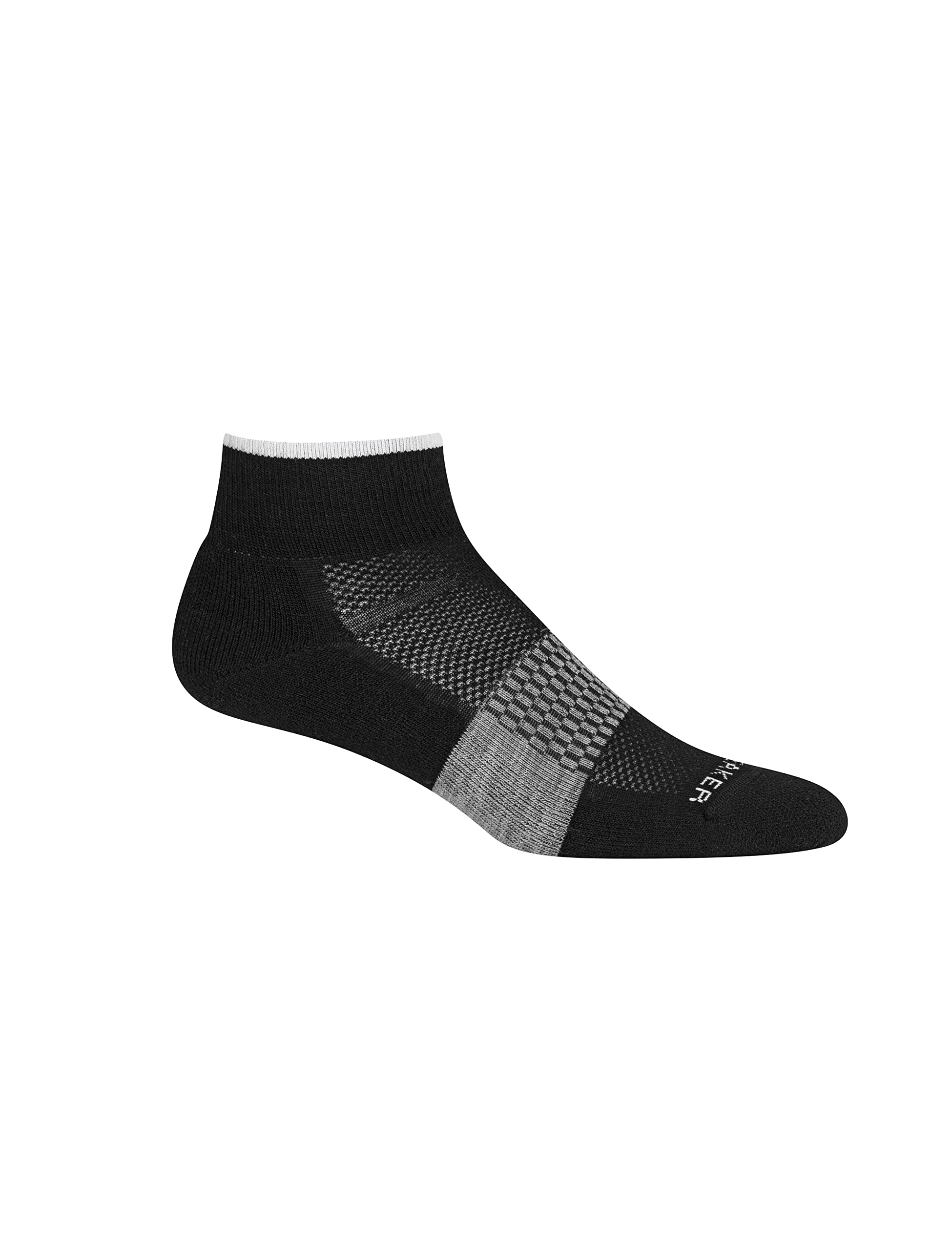 Icebreaker - W Multisport Light Mini - BLACK/SNOW/METRO HTHR