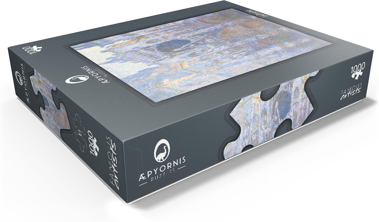 MyPuzzle The Portal of Rouen Cathedral in Morning Light 1894 By Claude Monet - Premium 1000 Piece Jigsaw Puzzle for Adults