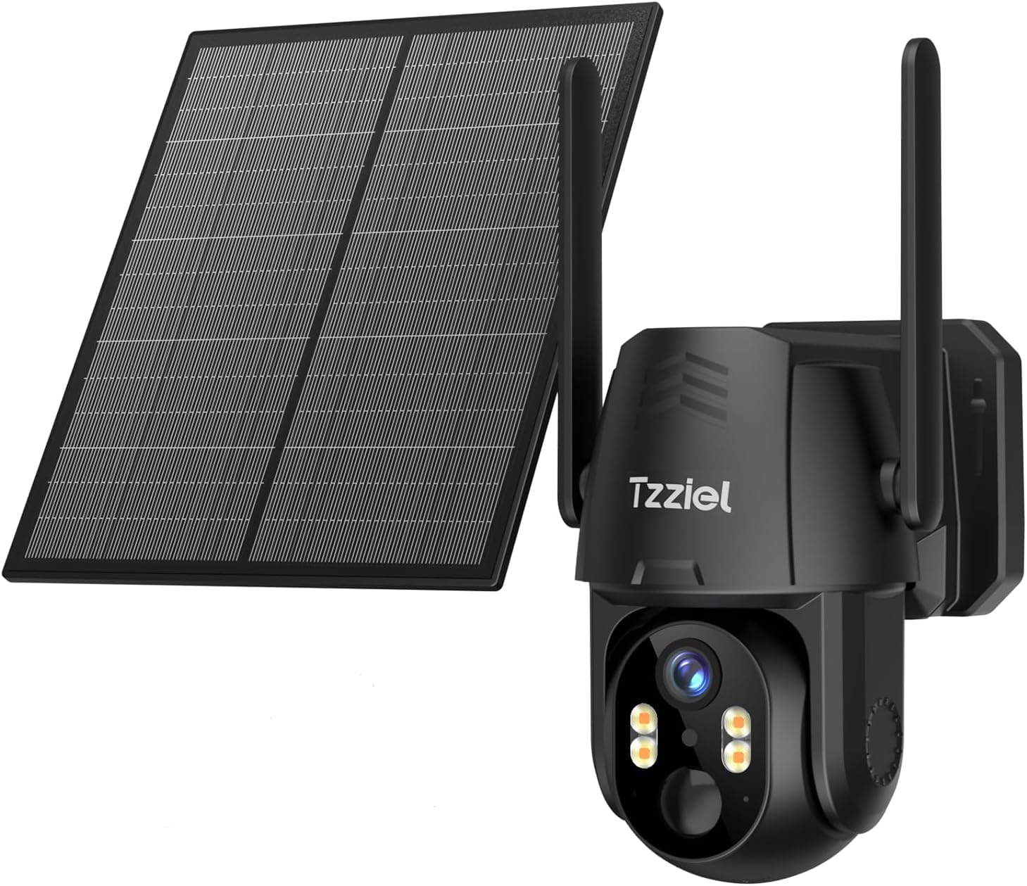 4G Telecamera Esterno con SIM e pannello solare,2K Telecamere Batterie Senza Fili,2K 360 PTZ telecamera senza wifi con Pannello Solare e Batterie, Visione Notturna, PIR Rilevamento, IP66