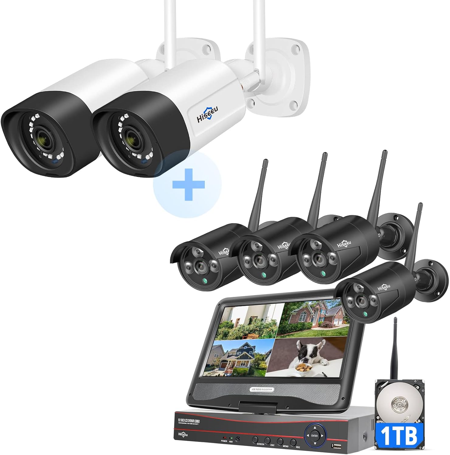 [8CH Expandable] Hiseeu Wireless Security Camera System