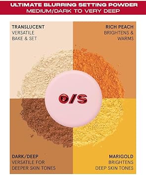 One size Ultimate Blurring Setting Powder Full Size Ultra Pink for Light to Medium Skin Tones