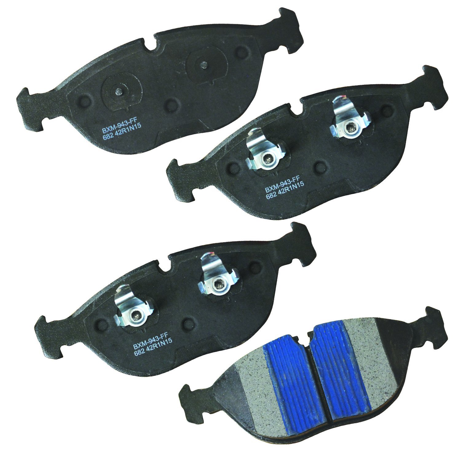 Bendix Premium SBM682 Semi-Metallic Brake Pads for Select Models Audi TT Quattro,Bentley Arnage,BMW 750iL,Z8,Crossfire,C43 AMG,CLK55,ES5,E350,E430,ES500,S430,S500,SLK32,Fuso FG,Volks R32