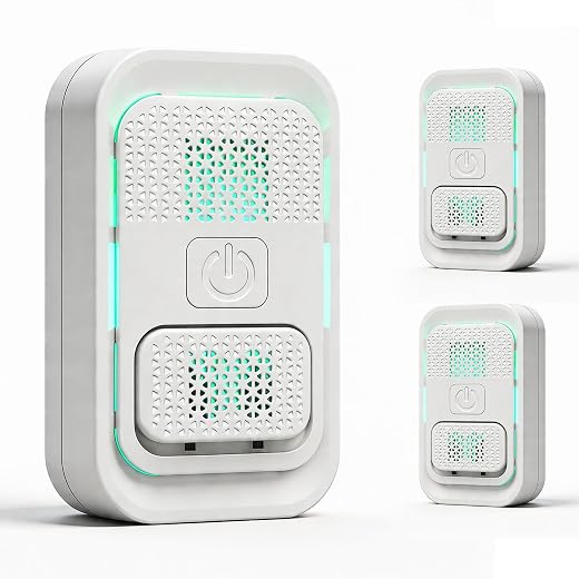 Briignite Plug In Air Purifier, Air Ionizers for Home, 2 Pack | Anion Ionic Air Purifier; Small, Quiet, Portable White Air Freshener for Home, Bedrooms, Offices, Odors, Dust and Pet Smells