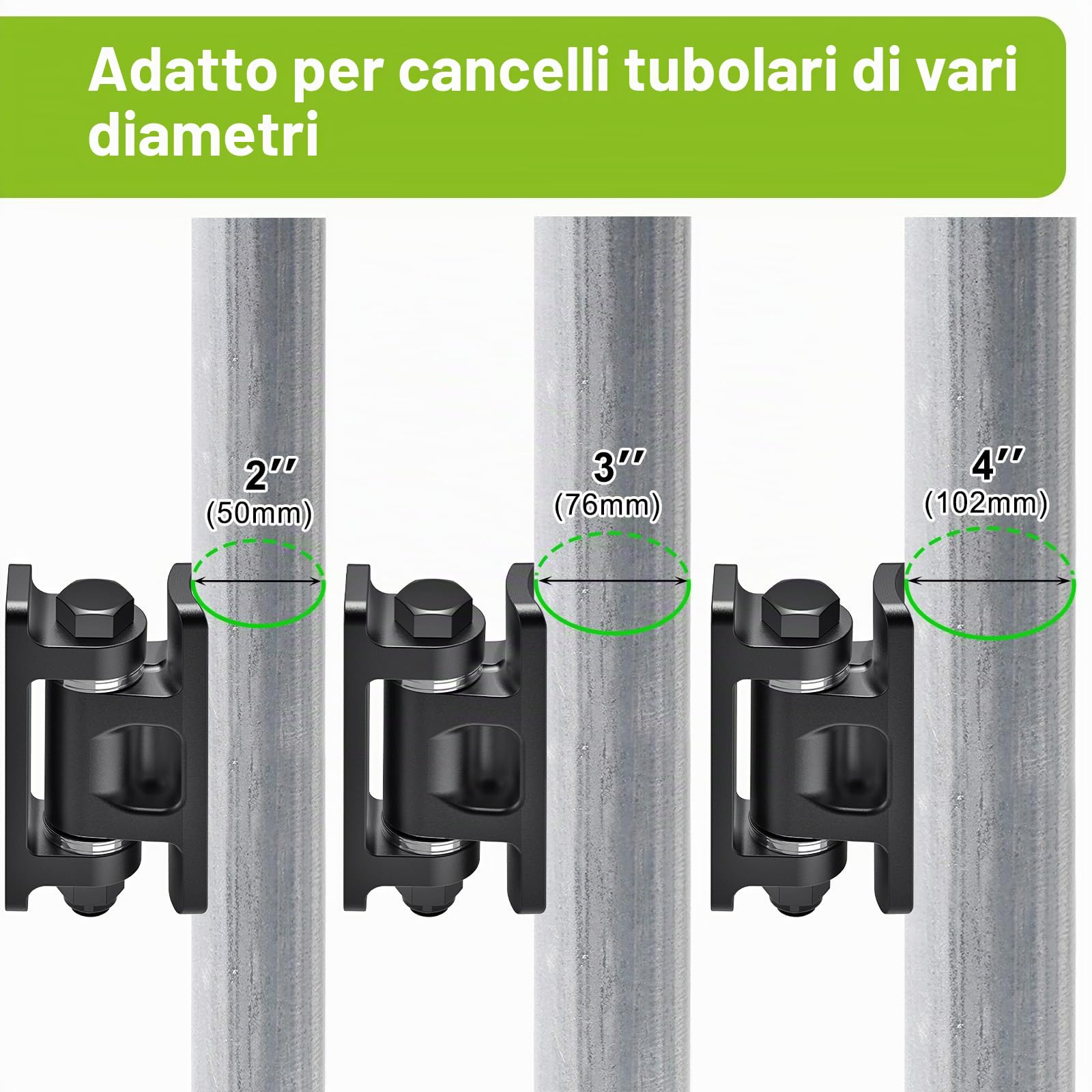 Lifeswel - Cerniere per cancelli, resistenti, saldate, in acciaio, con cuscinetto distanziatore e rivestimento in ossido, bulloni rimovibili per porte a battente in metallo, vialetti e cancelli