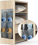Rack de chaussures murales 2Pack/Can A conserver 6Pairs de Sneakers, avec des supports collants suspendus, porte-chaussures de rangement de plateau organisateur, porte cintres de chaussures (SM06-Gray-2)
